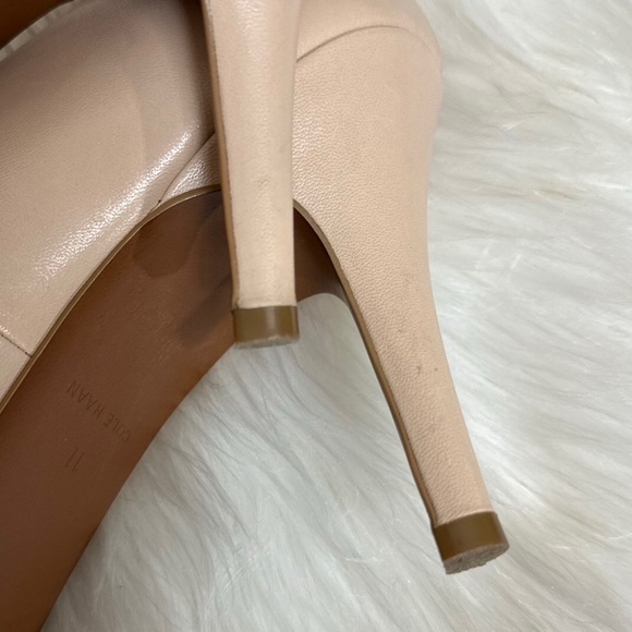 Cole Haan Harlow Nude Peep-Toe Pumps [S3121] - Picture 7 of 12